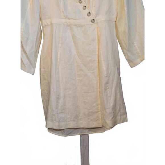 NWT Baum Und Pferdgarten Abrial Linen Mini Wrap Dress - Picture 6 of 9